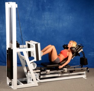 leg press squat position